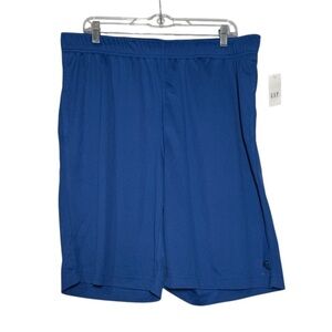 GAP Blue Athletic Shorts Super Soft Lightweight Size Large NWT Excersise Gym